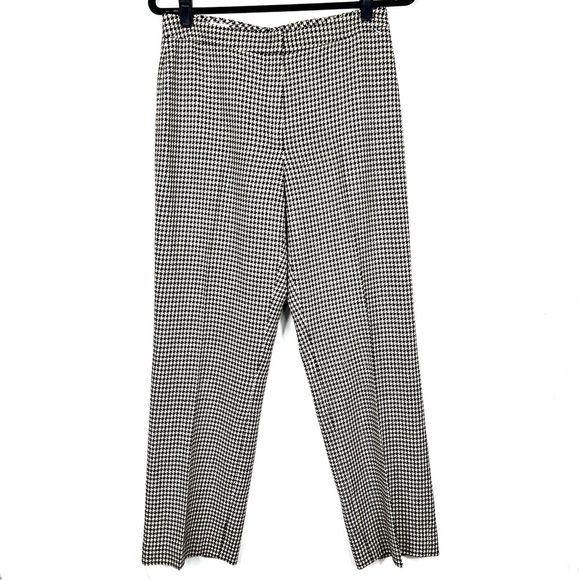 Brooks Brothers Pants - BROOKS BROTHERS houndstooth woool blend ankle crop dress pants O22